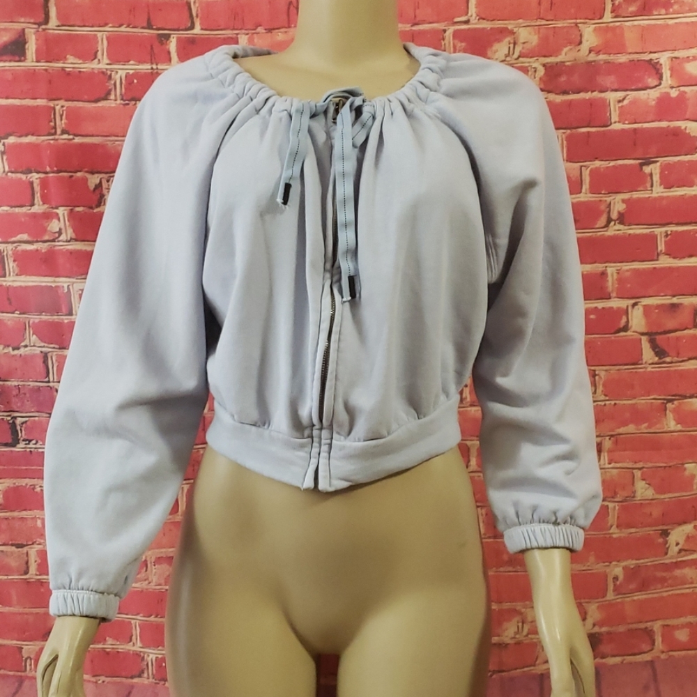 Stateside blue Long Sleeve Cropped Women Sweater S